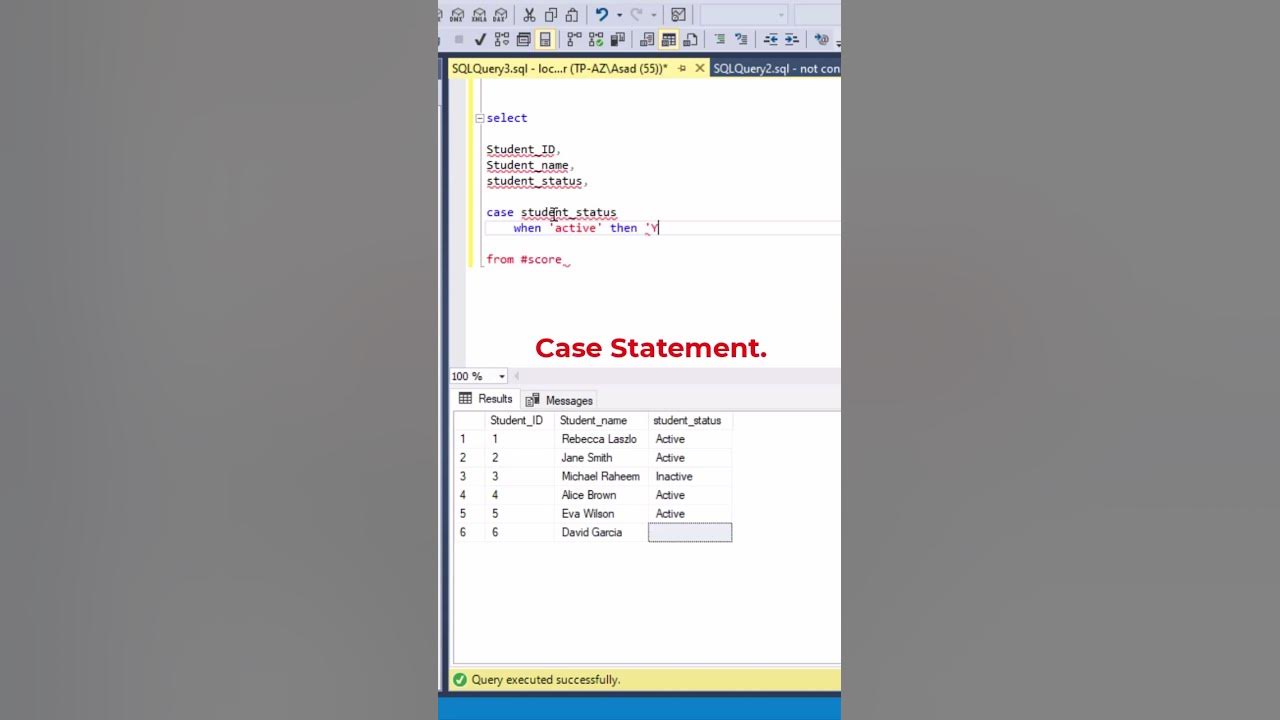 #SQL Case Statement Example. #datascience #programming #coding