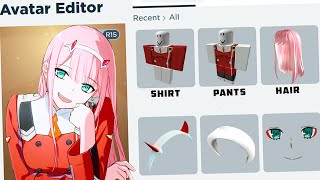 New How To Make Zero Two In Roblox Darling In The Fran Cosplay 2022