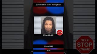 Cumberland, North Carolina Booking Records - 11 July 2026