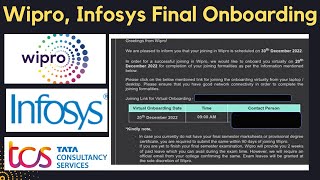 Wipro, Infosys , TCS Final Onboarding & Exam  |  Free Training | Pay after placement