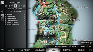 God of War Ragnarök - ARTEFATO Áreas Selvagens do Sul - Vanaheim