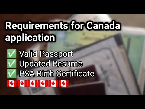 Video: Anong Mga Dokumento Ang Kinakailangan Para Sa Isang Visa Sa Canada