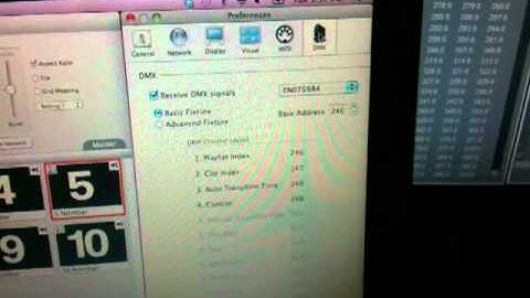 ProVideoPlayer Configurations for DMX control