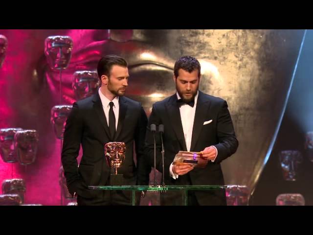 Chris Evans and Henry Cavill at the BAFTAs 2015