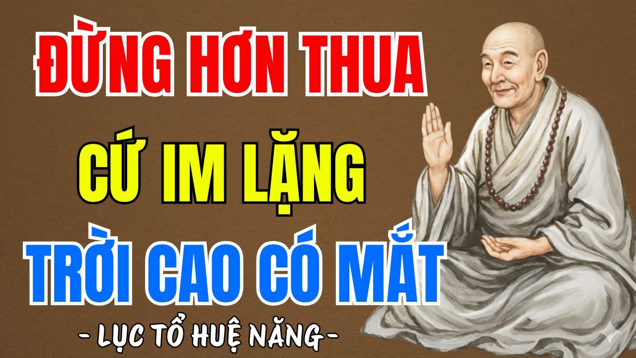 LỤC TỔ HUỆ NĂNG : Đừng hơn thua, cứ im lặng, trời cao có mắt đời có nhân quả, nghe rất thấm | PTLTHL