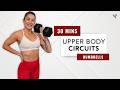 30 Min Shoulders, Back & Arms Dumbbell Workout (All Standing Upper Body Circuit Style Training)