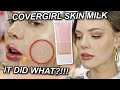 WOW! COVERGIRL SKIN MILK FOUNDATION FIRST IMPRESSION - Dry Skin, Up-close Shots, Full Review