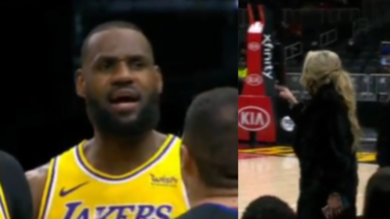 LeBron James HECKLED by FEMALE FAN in Atlanta