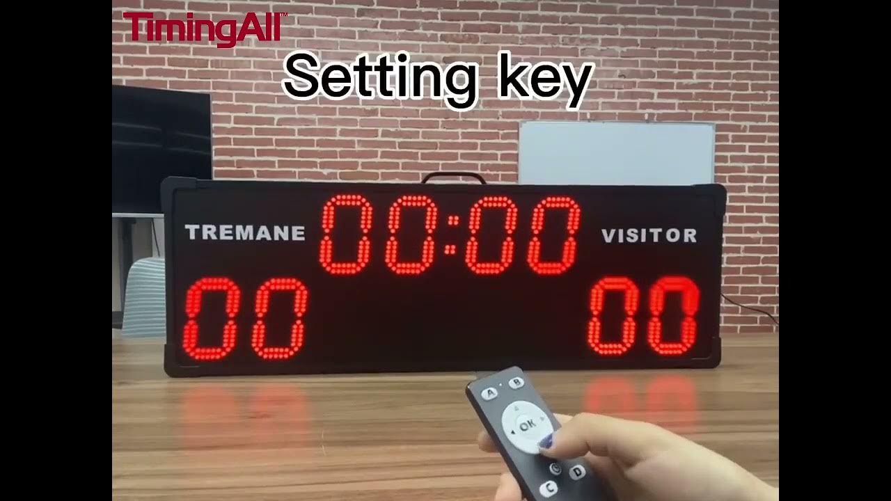How to operate this large digital electronic scoreboard for sport games