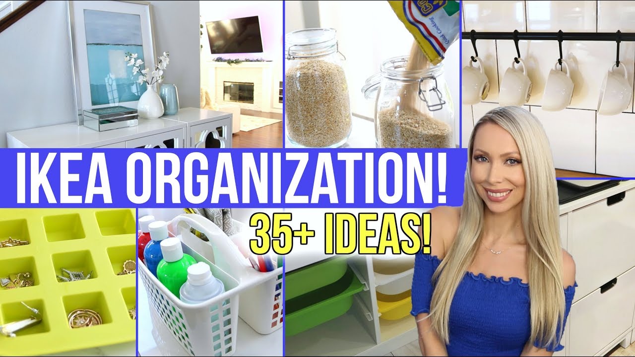 35+ IKEA ORGANIZATION IDEAS! Affordable Organization! - YouTube