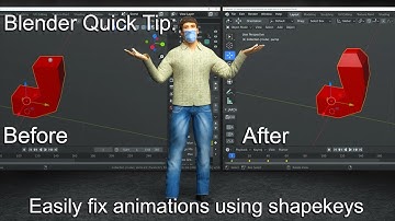 Blender Quick Tip: Easily fix animations with shape keys