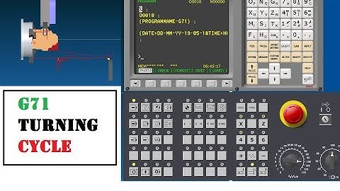 G71 turning cycle or rough machining of a profile