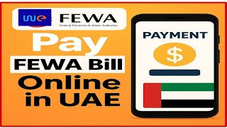 Electricitywater Bill Pay Online In Uae Fewa Bill Payment