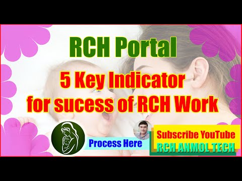 RCH 5 Key Indicators | RCH Portal | ANMOL