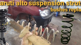 maruti alto suspension strut bushes replacement procedure