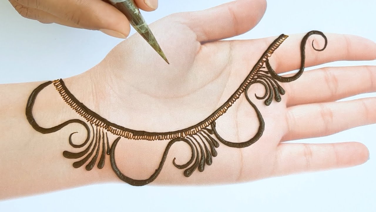 Mehendi design for front hands - Mehandi design easy and beautiful ...