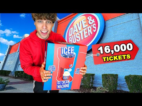 Can I Win The LAST ICEE Ice Cream Machine? (ZERO To 16,000 Tickets)