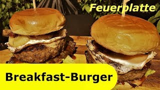 117  Breakfast Burger From The Griddle  Breakfast Burger With Entrecte U0026 Egg