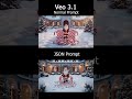 Normal VS JSON  #merrychristmas #xmas #veo #aicreator #generativeai #json #prompt #aiart #aidesign