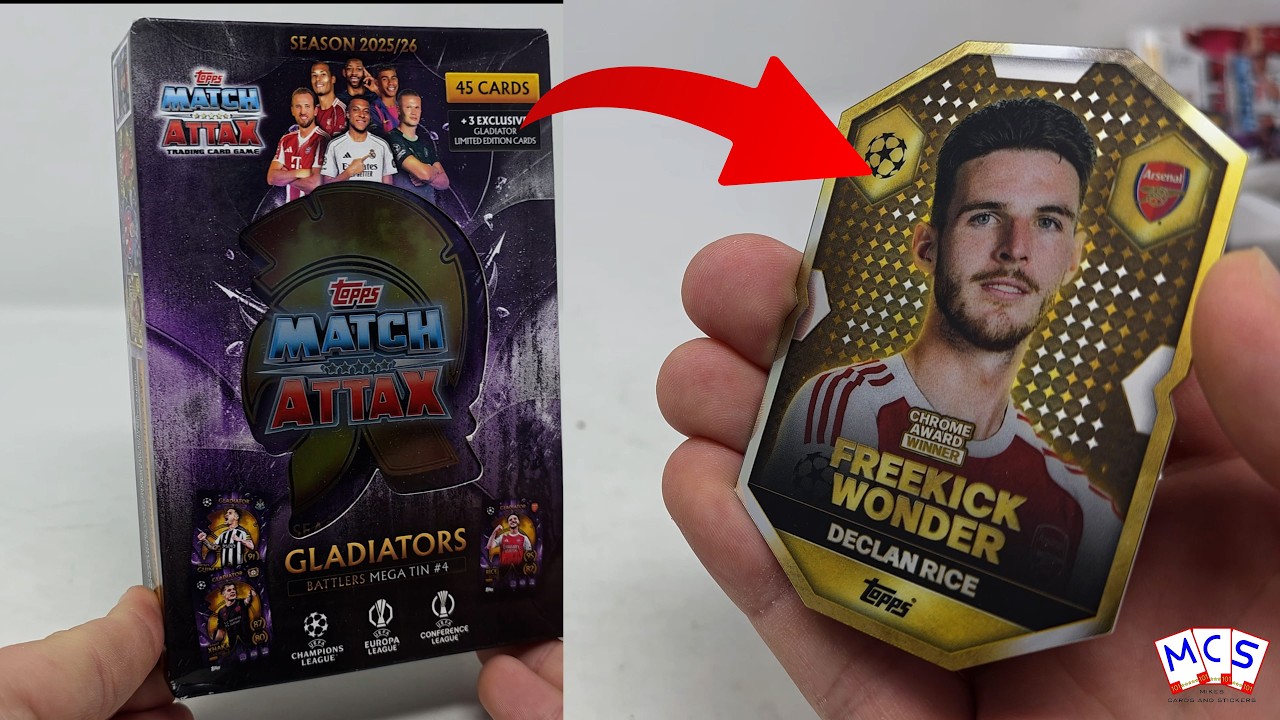 Match Attax 25/26 - Opening a Gladiator tin - *CHROME CARD PULLED* - Mikes Cards and Stickers # 638