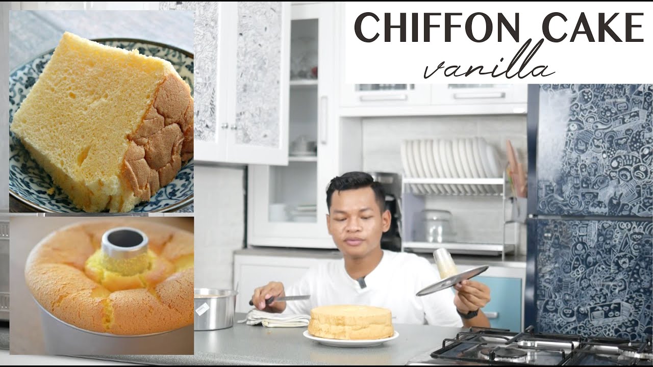 Resep Vanilla Chiffon Cake SUPER LEMBUT - YouTube