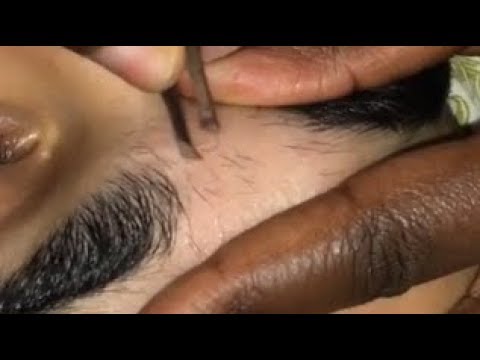 [ASMR] UNIBROW TWEEZING & PLUCKING, SUPER RELAXING TINGLES [HD]