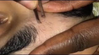 Asmr Unibrow Tweezing & Plucking, Super Relaxing Tingles Hd