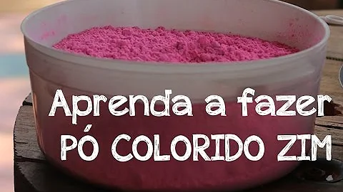 Como pintar farinha de trigo?