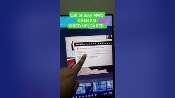 Call of duty MW 2 crash , Not lunching , problem fixed