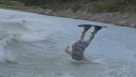 Wakeboarding Tootsie Roll Attempt Crash!!! | MicBergsma