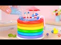 Transform cake satisfying miniature rainbow cake decorating for this summer  50 mini cake ideas