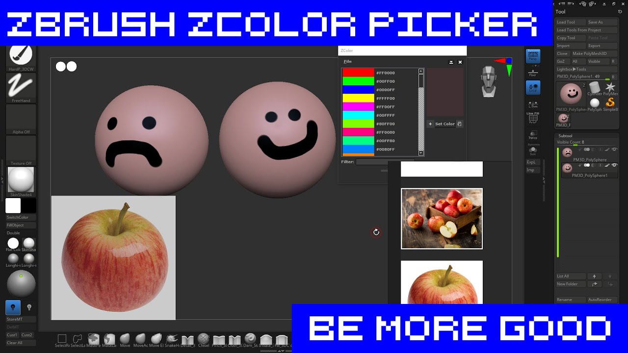 zbrush colorpicker