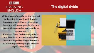 The digital divide. | 6 Minute English.
