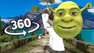 Skibidi Toilet Shrek Chase You in 360° | VR/360° Experience
