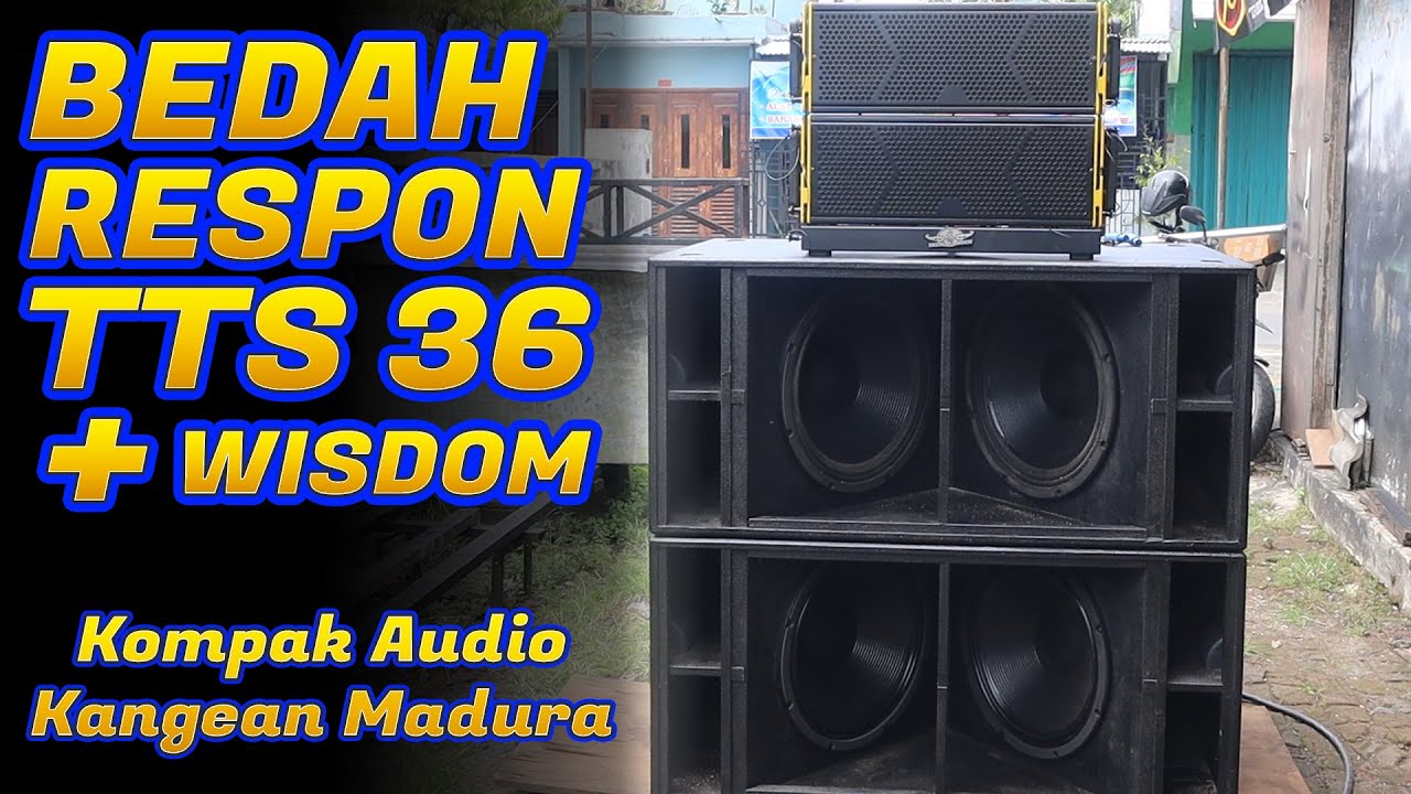 BEDAH RESPONS SUBWOOFER TTS36 KOMPONAN WISDOM BY TATAL ROCK