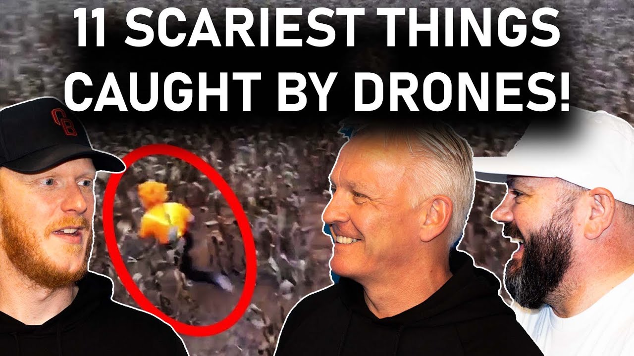 11 Scariest Things Caught By Drones! REACTION | OFFICE BLOKES REACT!!