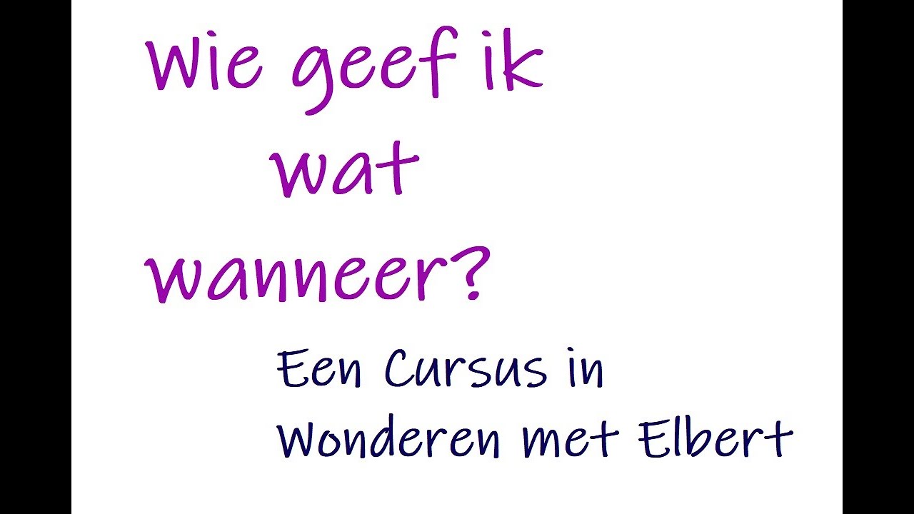 Cursus in Wonderen Dagelijkse Les 126 Al wat ik geef is aan mijzelf