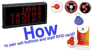 How to Pair Call Buttons and Staff RFID Card with TD124 Calling System