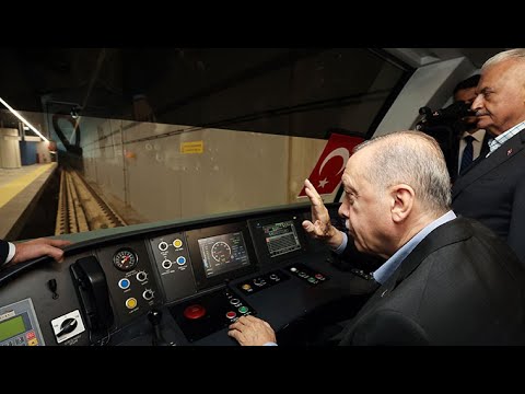Cumhurbaşkanı Erdoğan, Pendik-Sabiha Gökçen Havalimanı Metro Hattı’nın ilk sürüşünü gerçekleştirdi