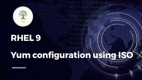 RHEL 9 yum configuration using ISO