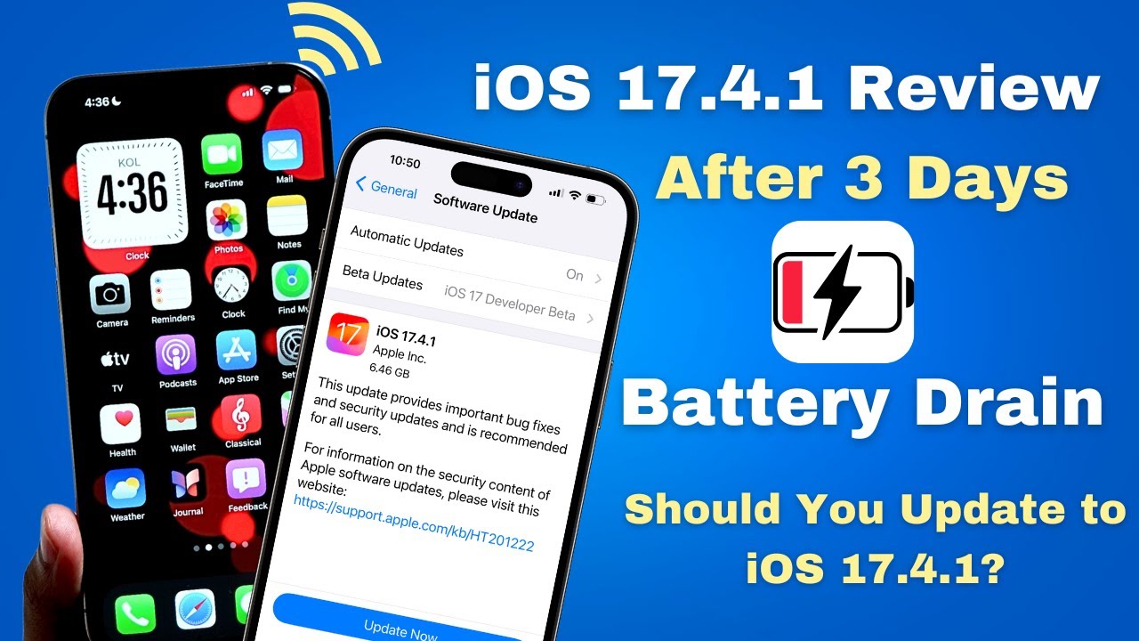 iOS 17.4.1 Review After 3 Days | Battery, Storage Bug, Network | Should ...