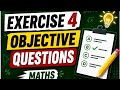 🔥 Class 10 Maths Exercise 4 | Objective Questions (MCQ) 💯 | NCERT Board Exam 2026 तैयारी