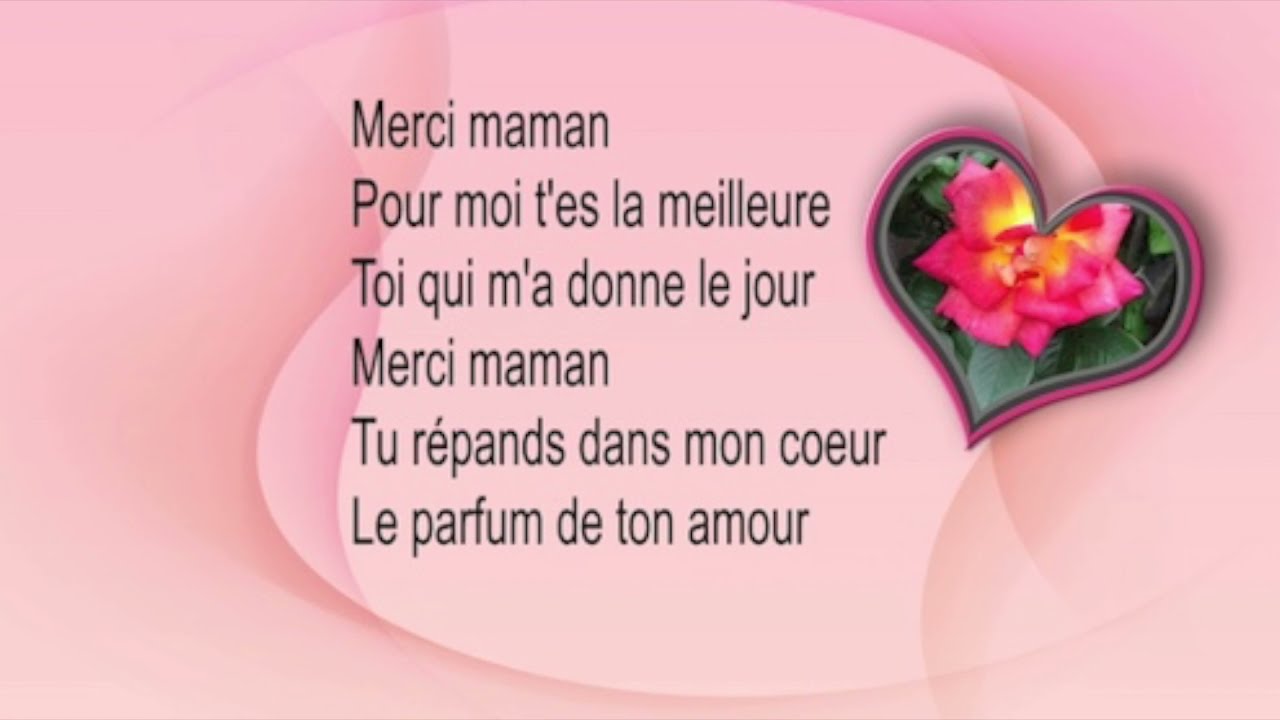 Chanson Pour La Fete Des Mamans