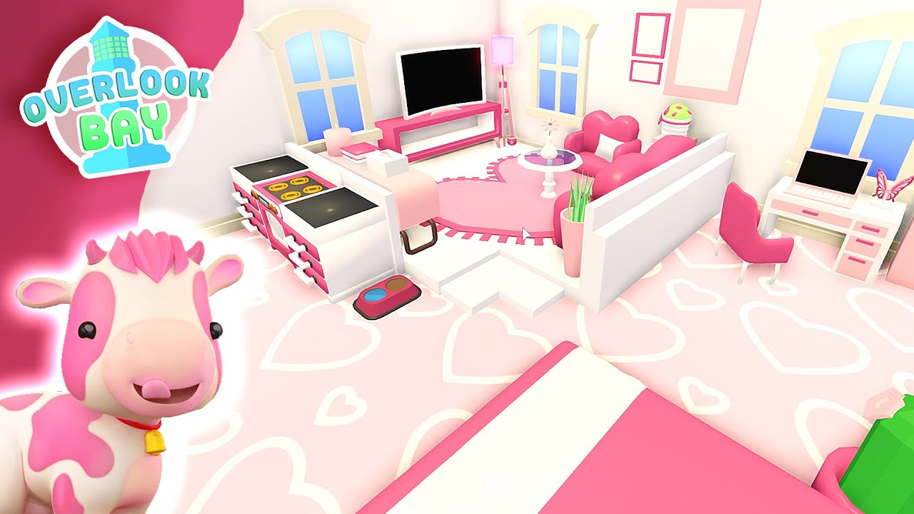 *STRAWBERRY COW* DREAM Tiny House 🍓 | Roblox Overlook Bay House Speed Build