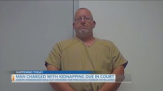 Child abduction suspect to appear in court Monday