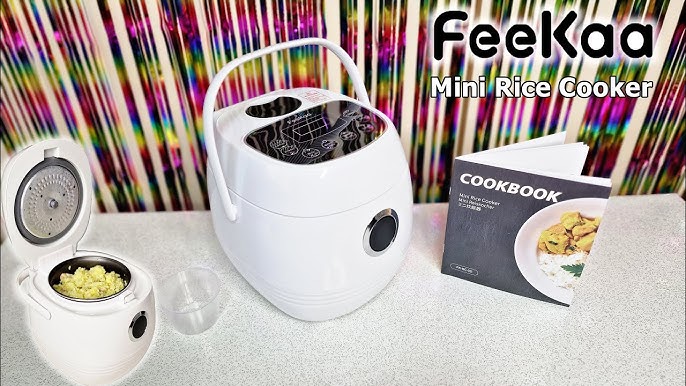 Mini Rice Cooker 2-Cups Uncooked, 1.2L Portable Non-Stick Small Travel Rice  Cooker, Smart Control Multifunction Cooker with 24 Hours Timer Delay 