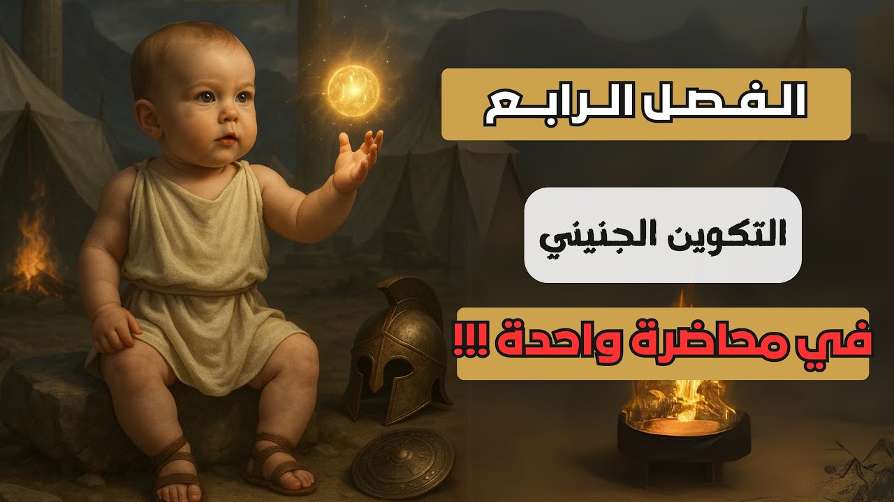 مراجعة الفصل الرابع كامل / التكوين الجنيني في محاضرة واحدة فقط / احياء السادس العلمي