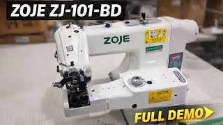 Invisible Stitch Machine 🔥 ZOJE ZJ-101-BD Full Demo | Blind stitch turpai machine 