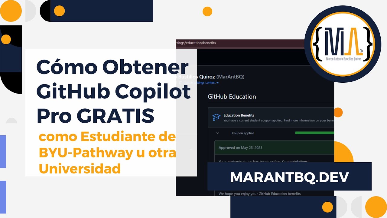 Obtener GitHub Copilot Pro GRATIS como Estudiante de BYU-Pathway u otra ...