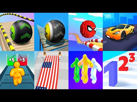 Going Balls VS Sky Rolling Balls Ball Run 2048 Blob Runner 3D Flag Painters Coin Rush #44